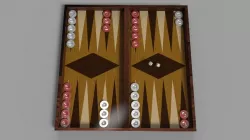 backgammon game 3D model