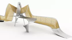 bench and table 3D model