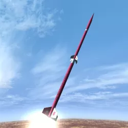 Beta Centauro Rocket Low-poly  3D model