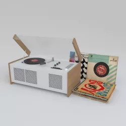 Braun SK55 Record Player 3D model