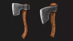 Butcher Axe Low-poly  3D model