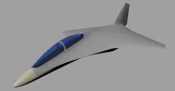 BWB fighter 3D model
