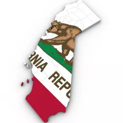 California Political Map 3D model