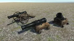 Cannons Pack Low-poly  3D model