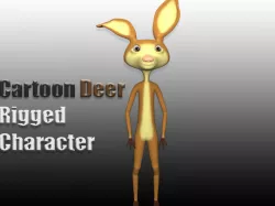 Cartoon deer 3D model