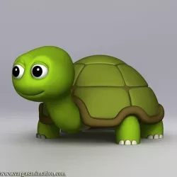 Cartoon Turtle 3D model