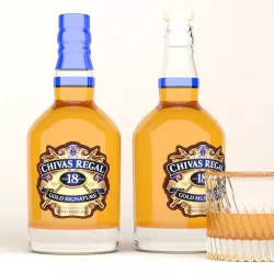 Chivas Regal whiskey bottle 3D model