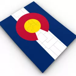 Colorado Political Map 3D model