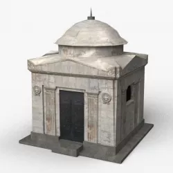 Crypt Low-poly  3D model