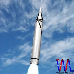 CSS-N-3 Ballitic Missile Low-poly  3D model