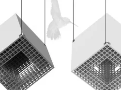 Cube birdhouse