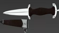 Dagger and Scabbard 3D model