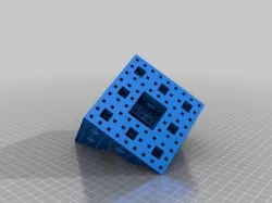 Diagonally-Sliced 3-Level Menger Sponge