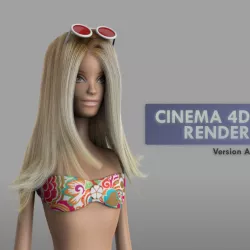 Doll Barbie Low-poly  3D model