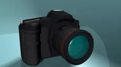 DSLR Camera 3D model