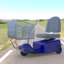 Electric Shopping Cart 3D model