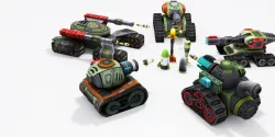 Filters Big Toon Sci Fi Ultra Tank Low-poly  3D model