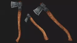 Finnish Splitting Axe Low-poly  3D model