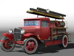 Firetruck PMG-1 Low-poly  3D model
