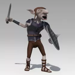 Goblin Animated Low-poly  3D model