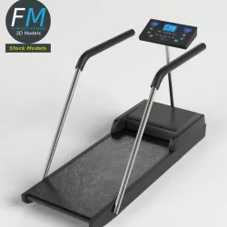 Gym Equipment Treadmill Tapis-Roulant Low-poly  3D model