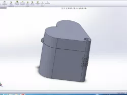 heart safe box 3d printable physible