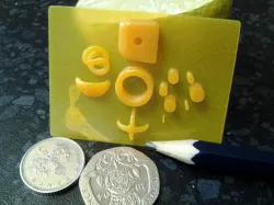 Hollow HD test for resin printers, 5mm tall for quick print, High Def