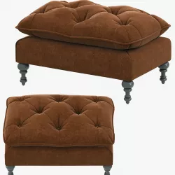 HPDECOR Decorista Choco ottoman 3D model