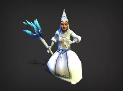 Ice Wizard Model Low-poly  3D model