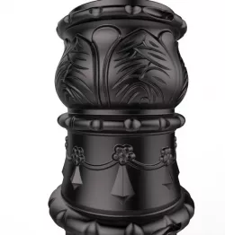 Lamp post cast  iron base