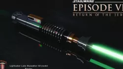 Lightsaber - Luke Skywalker - Star Wars Episode VI 3D model
