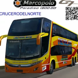 Marcopolo Paradiso 1800DD CRUCERODELNORTE Low-poly  3D model