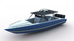 Midnight Express Powerboat 3D model