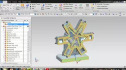 Miniature Pneumatic 6 Cylinder Radial Engine( with NX 9)
