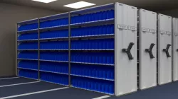 Mobile shelving system Low-poly  3D model