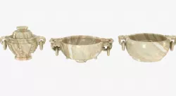 Old historic chinese vases  3D model