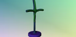 organic shaped cross