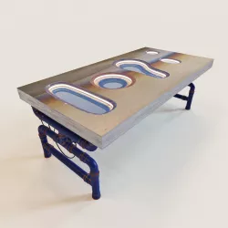 Parametric table TAB-ATOLL 3D model
