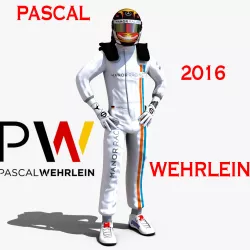 Pascal Wehrlein 2016 Low-poly  3D model