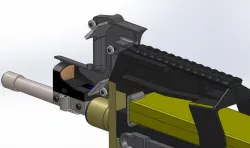 Periscope Optics for a Ruger 10/22 with HTA 90/22 Stock