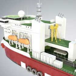 Pipelay Crane Vessel SK 3000 3D model