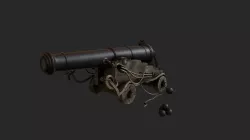 Pirate ship prop Low-poly  3D model