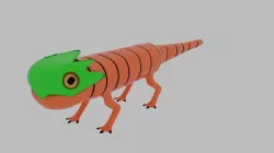 Pit Lizard Character Low-poly  3D model