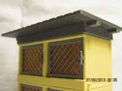 Printed single roof for double Playmobil 4491 rabbit pen