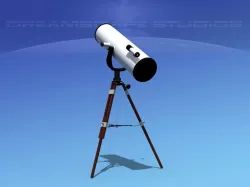 Reflector Telescope 12 inc 3D model