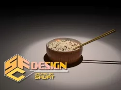 Reisschuessel - rice cup 3D model