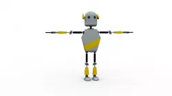 Robot Low-poly  3D model