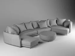 Rolf Benz sofa Onda 3D model