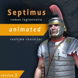Septimus roman legionnaire Low-poly  3D model