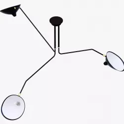 Serge Mouille Ceiling lamp 3 Arm MCL-R3 3D model